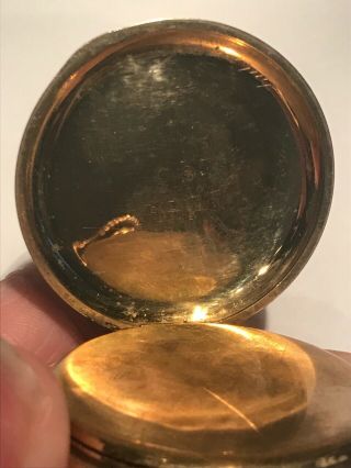Vintage Gold Plated Half Hunter Pocket Watch - Lancashire Watch Co Ltd 7