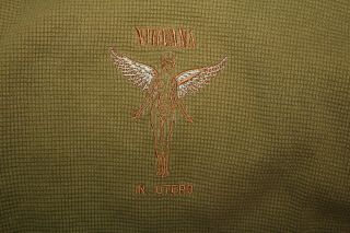 1993 Nirvana In Utero Concert Tour Shirt Long Sleeve Brockum Rare