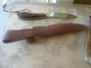 Vintage G.  C.  Co.  040 Othello Solingen Germany Canadian Trapper Knife W Sheath