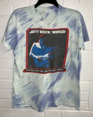 Vintage Jeff Beck 1976 Wired Yardbirds Rare Concert Tour T - Shirt S/m