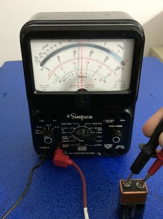 Simpson Model 260 Series 7 P M Volt Ohm Test Meter Multimeter Milliammeter