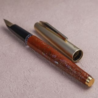Vintage Rare Pilot Elite 14k Manifold Nib Urushi Raden Fountain Pen From Japan