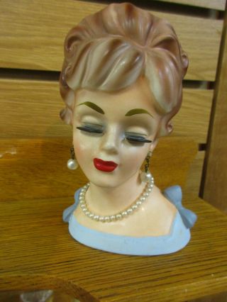 Vintage Head Vase - Enesco - Necklace,  Earrings,