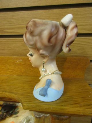 Vintage Head Vase - Enesco - Necklace,  Earrings, 3