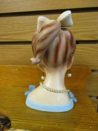 Vintage Head Vase - Enesco - Necklace,  Earrings, 4