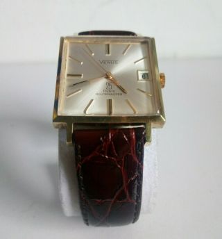 Vintage Very Rare 1960 ' s VENUS ROUTEMASTER 25 Jewel Automatic Watch 4