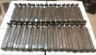 60 Vintage Railroad Spikes 6.  5 " Hc,  Straight,  Wire Brushed & Oiled,  Weld,  Knive