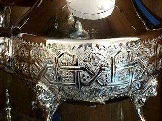Authentic Moroccan Vintage Handmade Tea Pot Silver Large 2