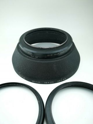 Vintage Angenieux lens hood and filter rings for angenieux 25 - 250mm 2