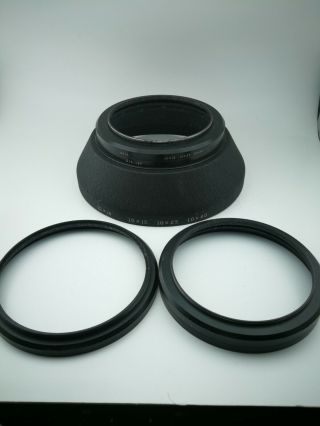 Vintage Angenieux lens hood and filter rings for angenieux 25 - 250mm 4