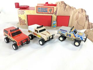 Vintage Power Devils and Desert Garage Toyota,  Jeep,  Ford,  Mattel Hong Kong 1982 2