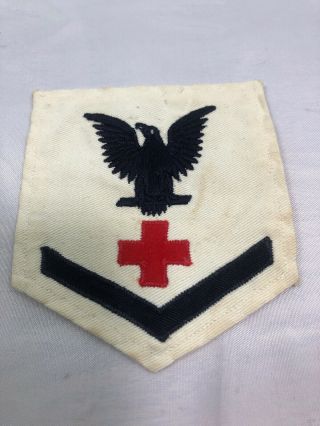 Wwii Ww2 Us U.  S.  Usn Navy Corpsman Rate,  C13,  Hospital,  Class,  Patch,  Rating,