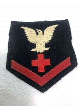 Wwii Ww2 Us U.  S.  Usn Navy Corpsman Rate,  C10,  Hospital,  Class,  Patch,  Rating,
