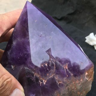 9.  0LB Huge Natural amethyst Cluster Rare purple Quartz Crystal mineral Specimen 11