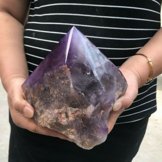 9.  0LB Huge Natural amethyst Cluster Rare purple Quartz Crystal mineral Specimen 4