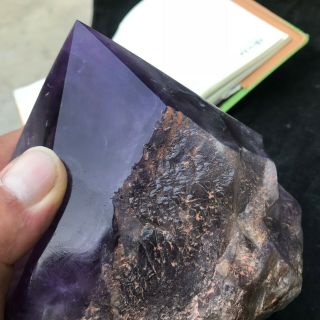 9.  0LB Huge Natural amethyst Cluster Rare purple Quartz Crystal mineral Specimen 6