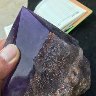 9.  0LB Huge Natural amethyst Cluster Rare purple Quartz Crystal mineral Specimen 7