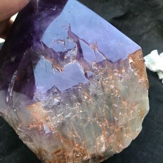 9.  0LB Huge Natural amethyst Cluster Rare purple Quartz Crystal mineral Specimen 9