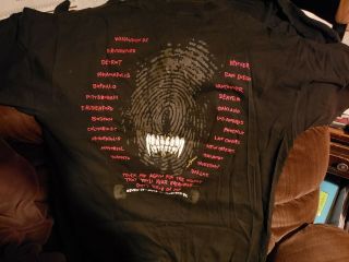 Rare Vintage 90s METALLICA DON ' T TREAD On Me Dual - Sided Shirt (xl) w/ Tour Dates 2