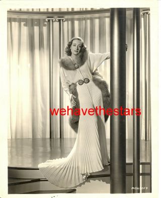 Vintage Joan Crawford Adrian Design Fashion Glamour 30s Mgm Publicity Portrait