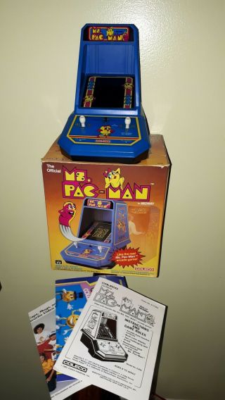 Coleco Ms.  Pac - Man Vintage Handheld Arcade Tabletop Video Game Console