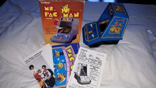 Coleco Ms.  Pac - man Vintage Handheld Arcade Tabletop Video Game Console 2