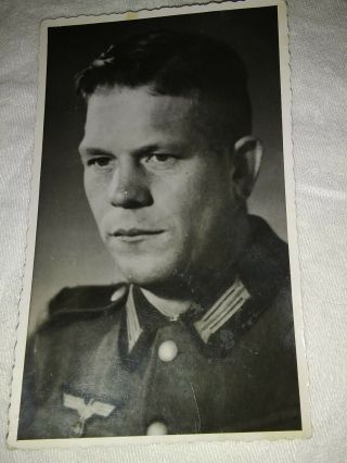 Wwii 1943 German Army Soldier Post Card Photograph