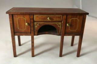 Tynietoy Sheraton Sideboard With Gold Hand Painted Decorations