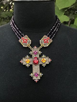 Heidi Daus Vintage Cross Necklace Standout Divine Pc Last One Grab