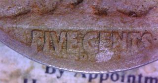 1918 7 17 D Buffalo Nickel Full Horn Very Fine,  Details Restored Rare Ali 4