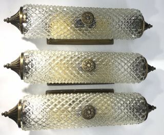 (3) Vintage Vanity Wall Light - Hollywood Regency - Willing To Split