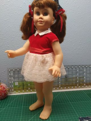Chatty Cathy Doll Vintage Mattel With Pigtail Auburn Hair,  Talks Perfect