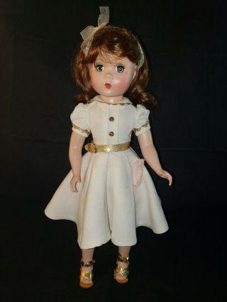 Vintage Madame Alexander Hp Maggie 14 " Doll W/tagged Dress