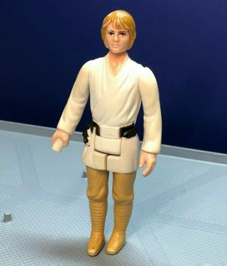 1977 Vtg Star Wars Rare Luke Farmboy Orange/brown Hair - First 12 - Hk Coo - Ex