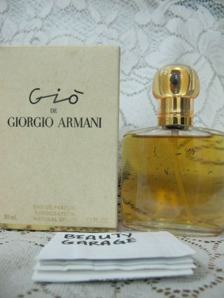 Rare Vintage Gio De Giorgio Armani 50ml 1.  7 Oz Edp Women Perfum Eau De Parfum
