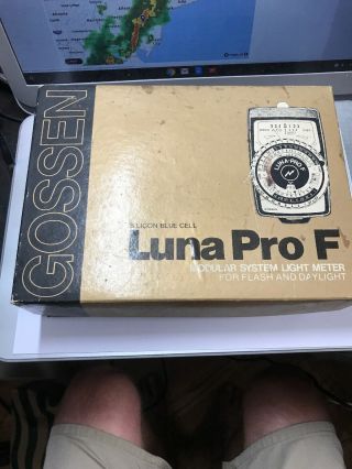 Gossen Luna Pro F Professional Light Exposure Meter 100 EUC VTG 8