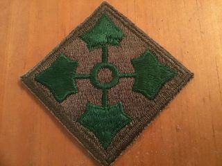 Ww2 Us Army 4th Infantry Division Patch