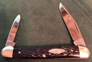 Vintage 1972 Case Xx Usa 62109x Brown Jigged Bone Baby Copperhead Knife