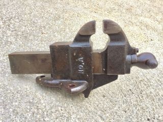 Vintage Chas.  Parker No.  A Industrial Vise 3 1/4 Machinist Mechanics Blacksmith 3
