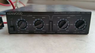 VINTAGE KENWOOD KEC - 1100 CAR STEREO ELECTRONIC CROSSOVER 2