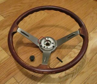 Vintage Alfa Romeo Spider Wood Steering Wheel,  Personal Brand,  Gtv,  105 / 115 Fs