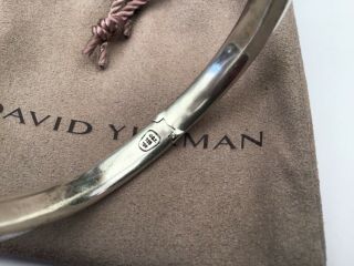 Authentic David Yurman 18K Gold And Sterling Silver Bangle Bracelet,  Rare 7.  25” 3