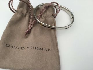 Authentic David Yurman 18K Gold And Sterling Silver Bangle Bracelet,  Rare 7.  25” 5