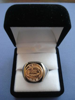 Vintage Ford " Parts Award " Ring In 10k - Size 9 /10