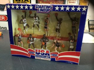 Vintage 1992 Dream Team Usa Basketball Hasbro Starting Lineup 10 Figure Set
