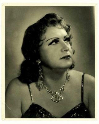 Female Impersonator Orig Vintage 1940 