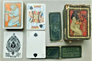 Cleopatra Playing Cards By Goodall Vintage Antique