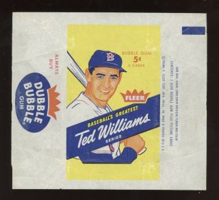 1959 Fleer Ted Williams Wrapper - Rare