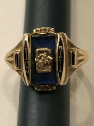 1971 Jostens Ladies 10k Gold Class Ring