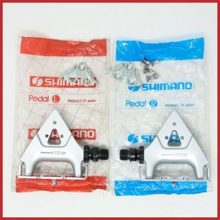 Nos Shimano 105 Pd - 1055 Pedals Quill Vintage Road Racing Bike 80s Eroica 90s